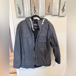 O'Neill Black Hooded Military Jacket